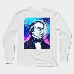 Vissarion Belinsky Snowy Portrait | Vissarion Belinsky Artwork 13 Long Sleeve T-Shirt